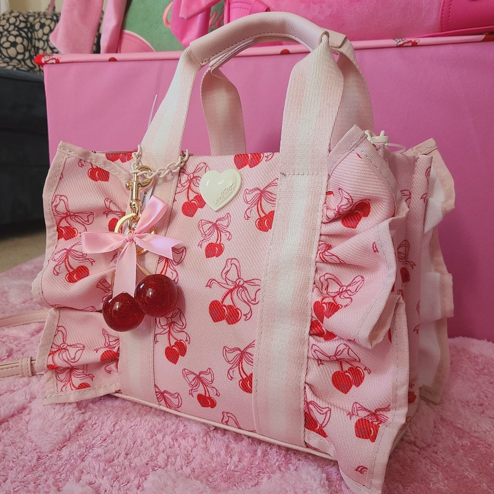 Betsey Johnson Cherry Ruffle Bag 🍒 - Picture 4 of 6